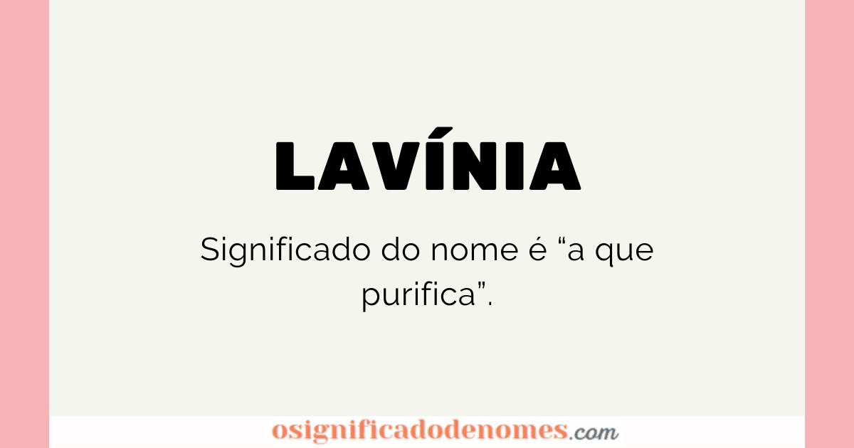 Significado de Lavínia