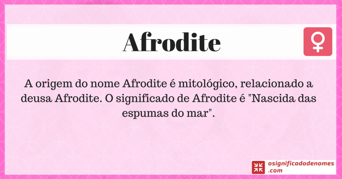 Significado de Afrodite