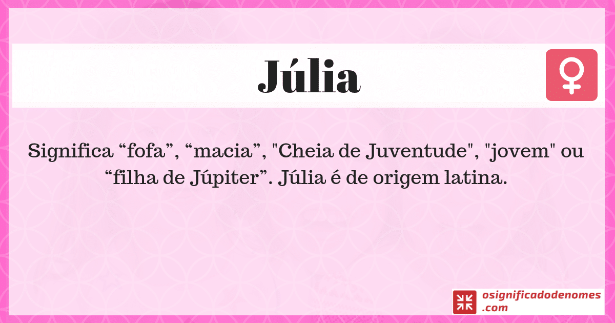 Meaning of Julia