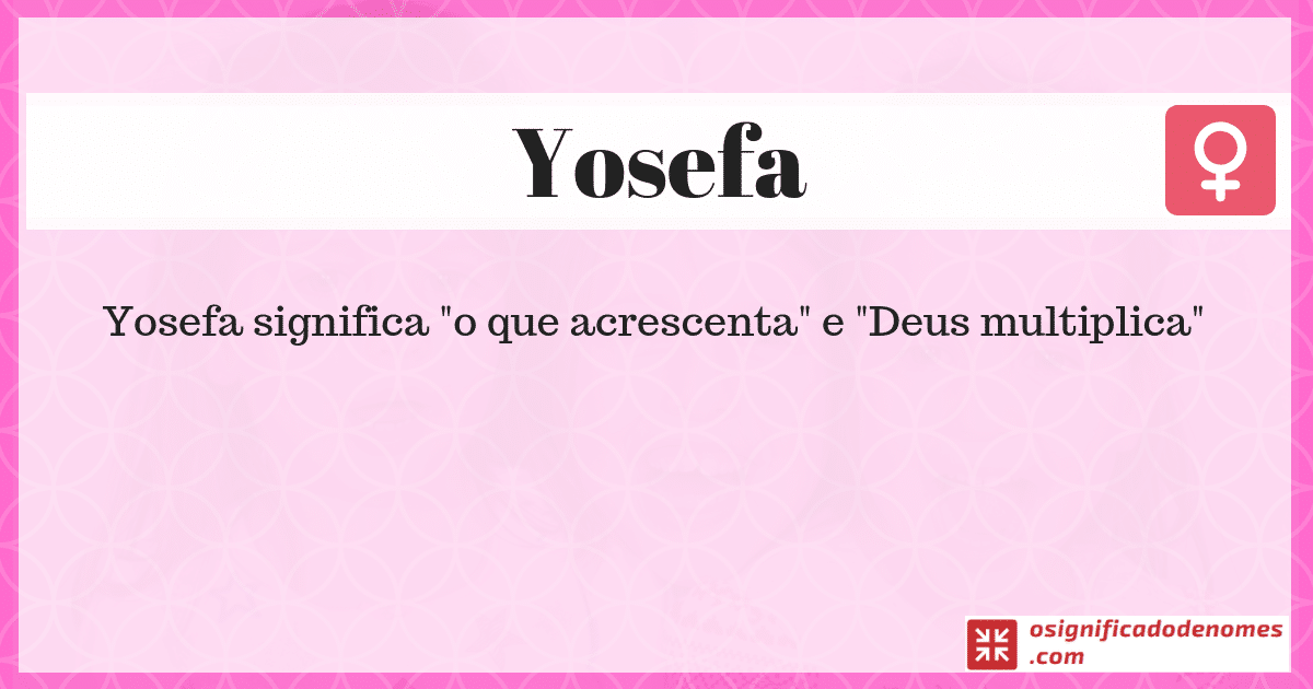 Significado de Yosefa