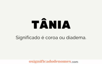 Meaning of Tania