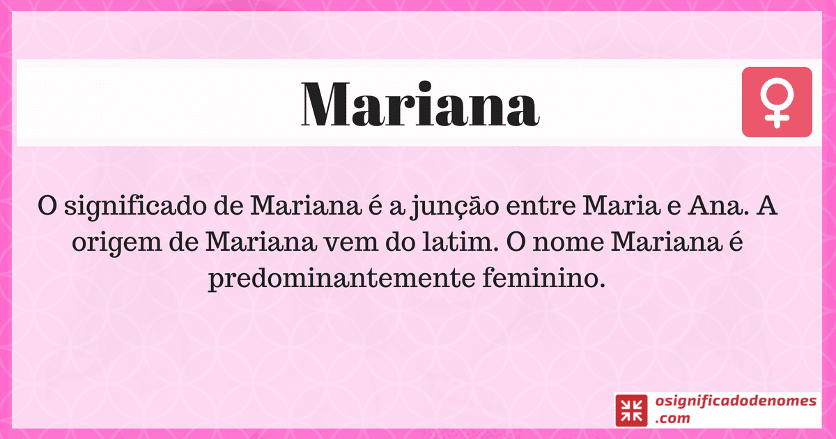 Significado de Mariana