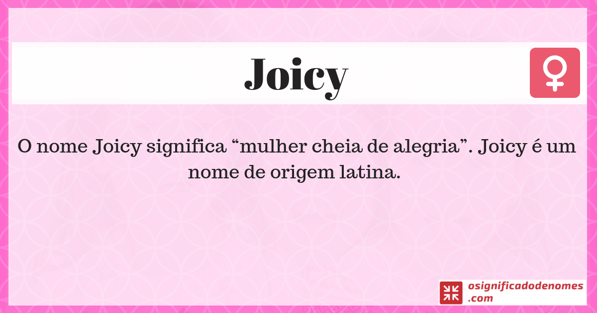 Significado de Joicy
