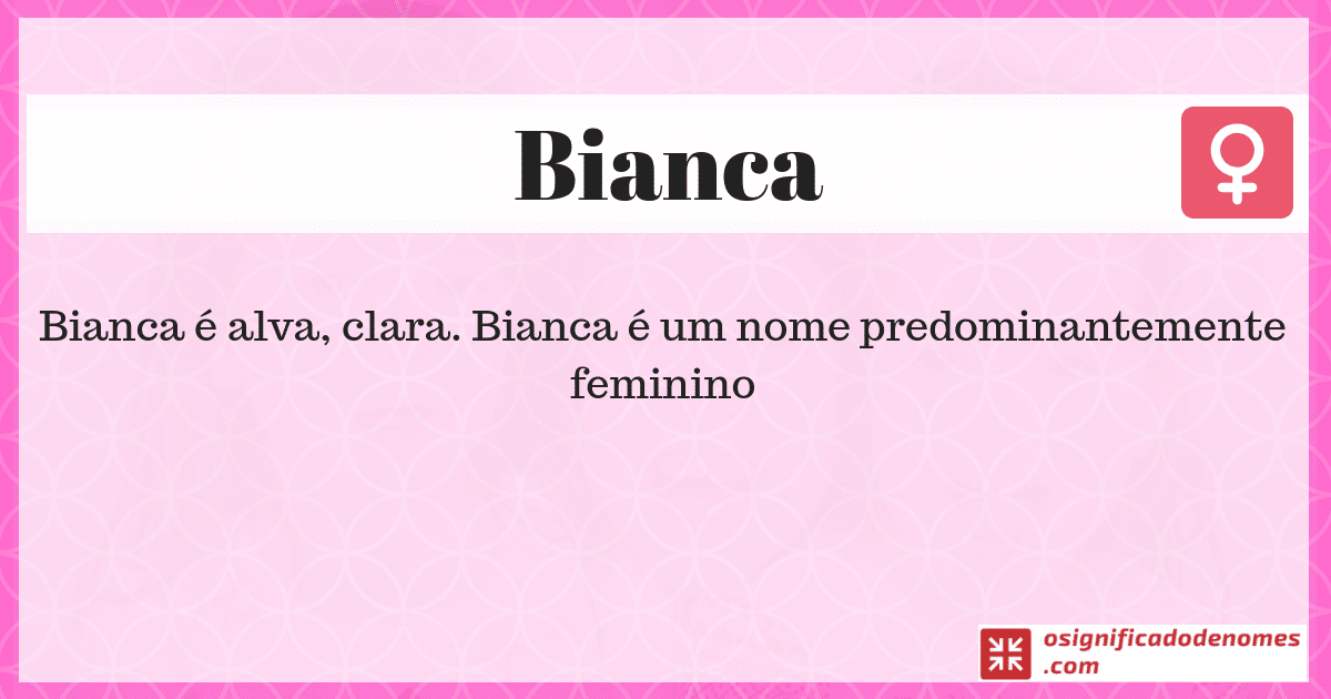 Significado de Bianca