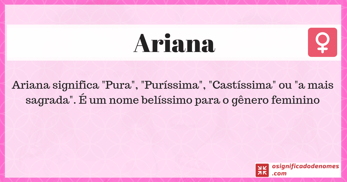 Significado de Ariana