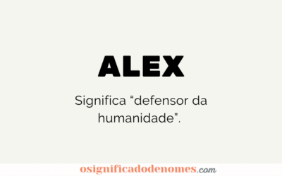 Significado de Alex