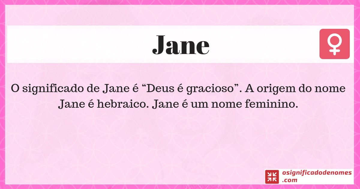 Significado de Jane
