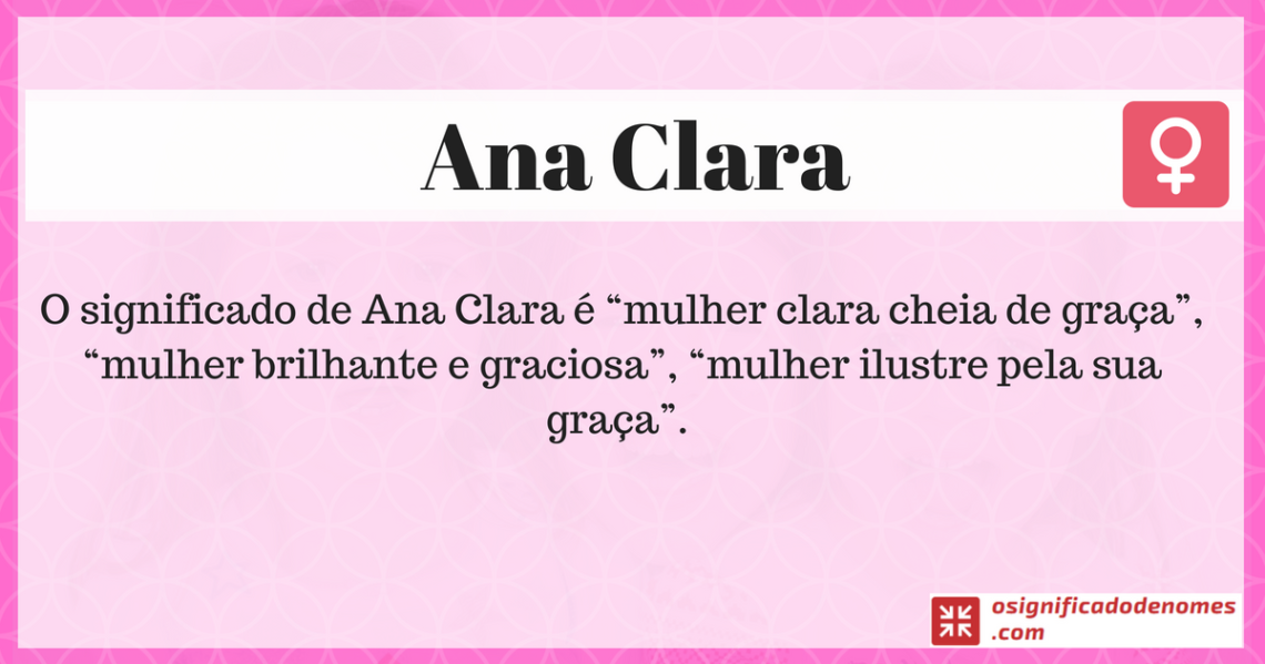 Significado de Ana Clara