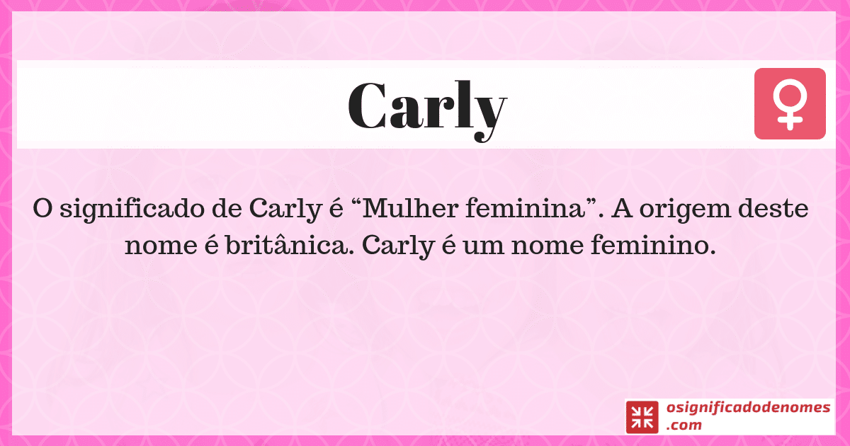 Significado de Carly