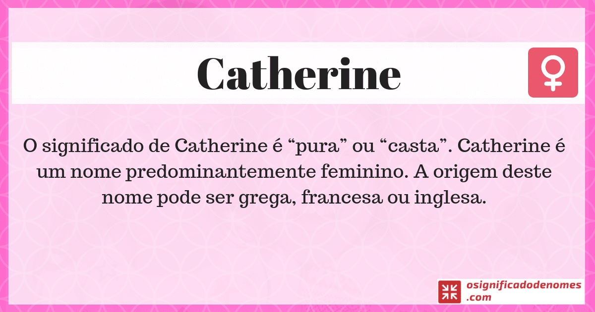 Significado de Catherine