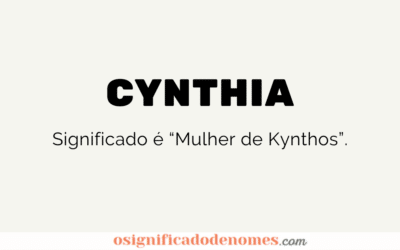 Significado de Cynthia