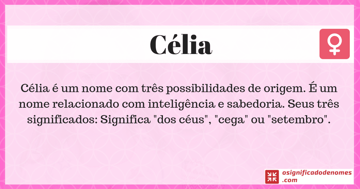 Significado de Célia