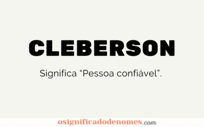 Significado de Cleberson