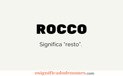 Significado de Rocco