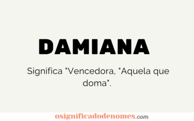 Significado de Damiana