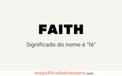 Significado de Faith