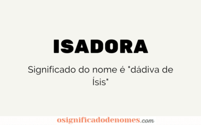 Significado de Isadora