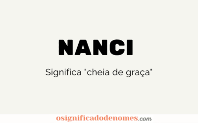 Significado de Nanci