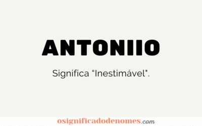 Significado de Antoniio