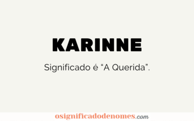 Significado de Karinne