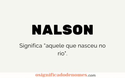 Significado de Nalson