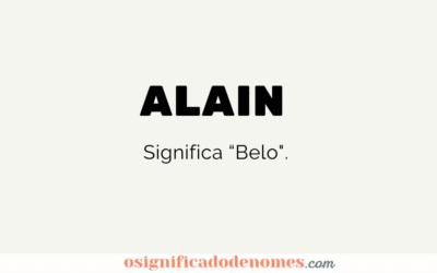 Significado de Alain