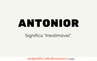 Significado de Antonior