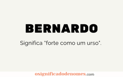 Meaning of Bernardo