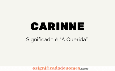 Significado de Carinne
