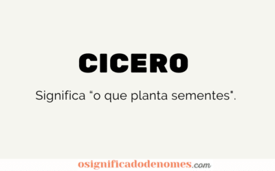 Significado de Cicero