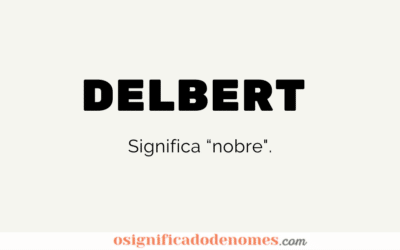 Significado de Delbert