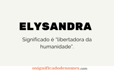 Significado de Elysandra