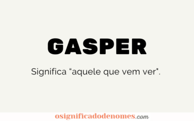 Significado de Gaspar
