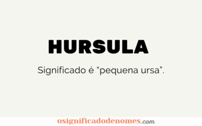 Significado de Hursula