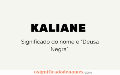 Significado de Kaliane