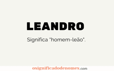 Meaning of Leandro