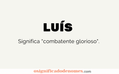 Meaning of Luis