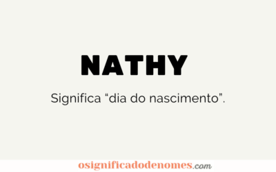 Significado de Nathy