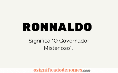 Significado de Ronnaldo