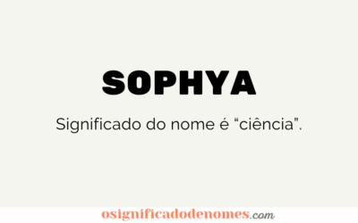 Significado de Sophya
