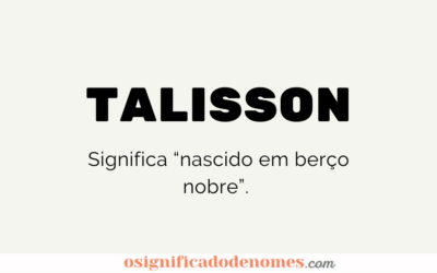 Significado de Talisson