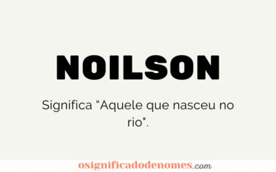 Significado de Noilson