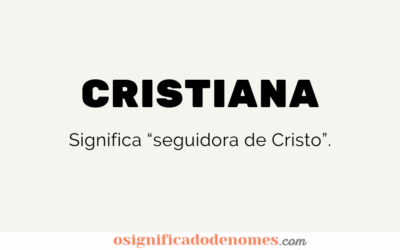 Significado de Cristiana