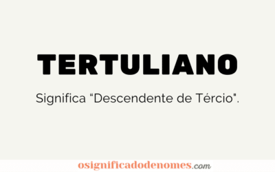 Significado de Tertuliano
