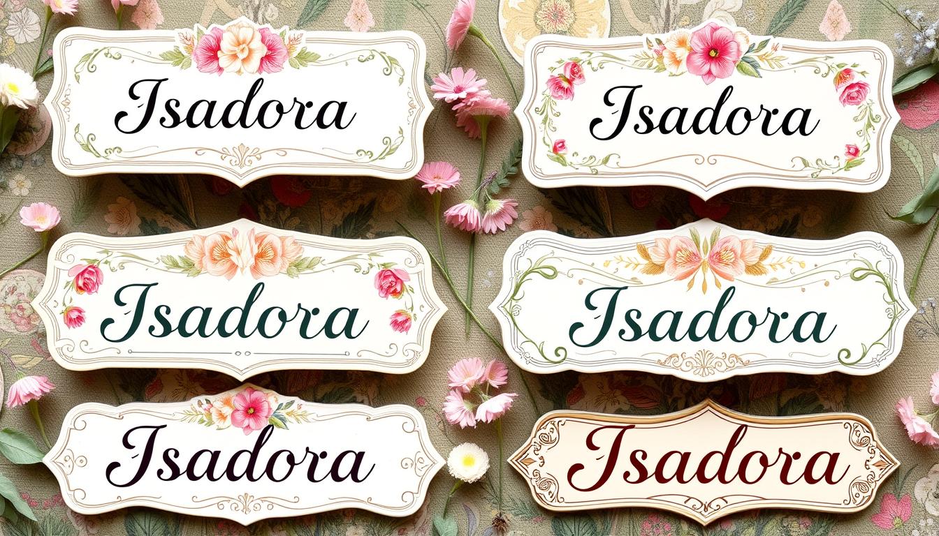 Nomes compostos que combinam com Isadora